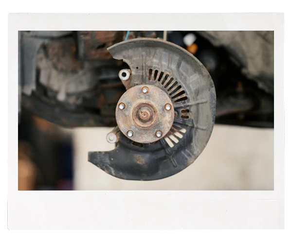 rusty brake caliper