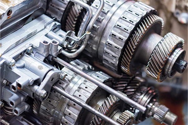 Up close look a transmission components
